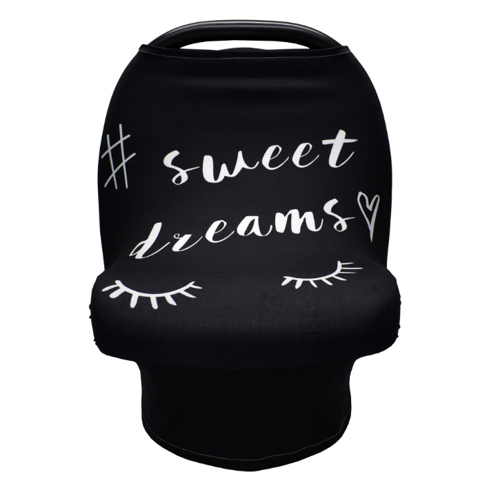 Funda elástica multifunción para asiento de coche de bebé, funda de lactancia, funda para carrito de compras, funda para carrito de supermercado, capota para asiento de coche