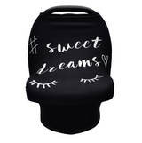 Funda elástica multifunción para asiento de coche de bebé, funda de lactancia, funda para carrito de compras, funda para carrito de supermercado, capota para asiento de coche