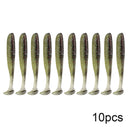 QXO 10 piezas/lote de señuelos blandos de silicona, 7 cm, 2 g, artículos para pesca en el mar, PVA Swimbait Wobblers, aparejos artificiales 