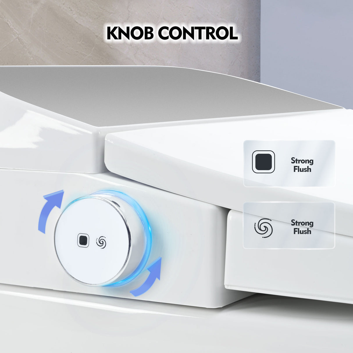 Heated seat intelligent toilet, integrated toilet, automatic flushing water tank toilet, with foot sensor flushing, white night - V.I.P Digital Presence