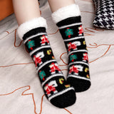 Christmas Floor Socks Indoor Home Sleep Winter Plush Thick Long Socks Women's Postpartum Socks Anti slip - V.I.P Digital Presence