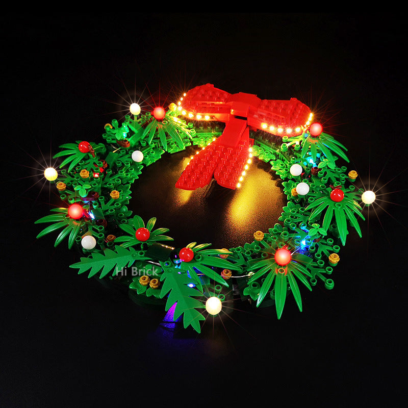 Building block lighting compatible with LEGO 40426 Christmas wreath holiday gift LED lights LEGO lights - V.I.P Digital Presence