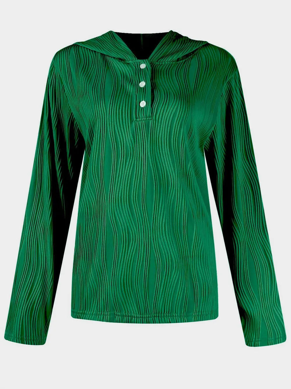 Textured Long Sleeve Hoodie - V.I.P Digital Presence