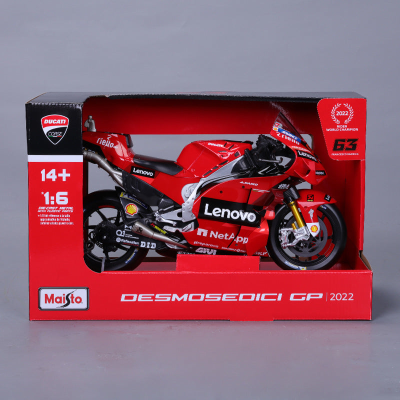 Meichi Figure 1:6 Ducati Grand Motorcycle Simulation Alloy Motorcycle Racing Ornament Toy Model - V.I.P Digital Presence