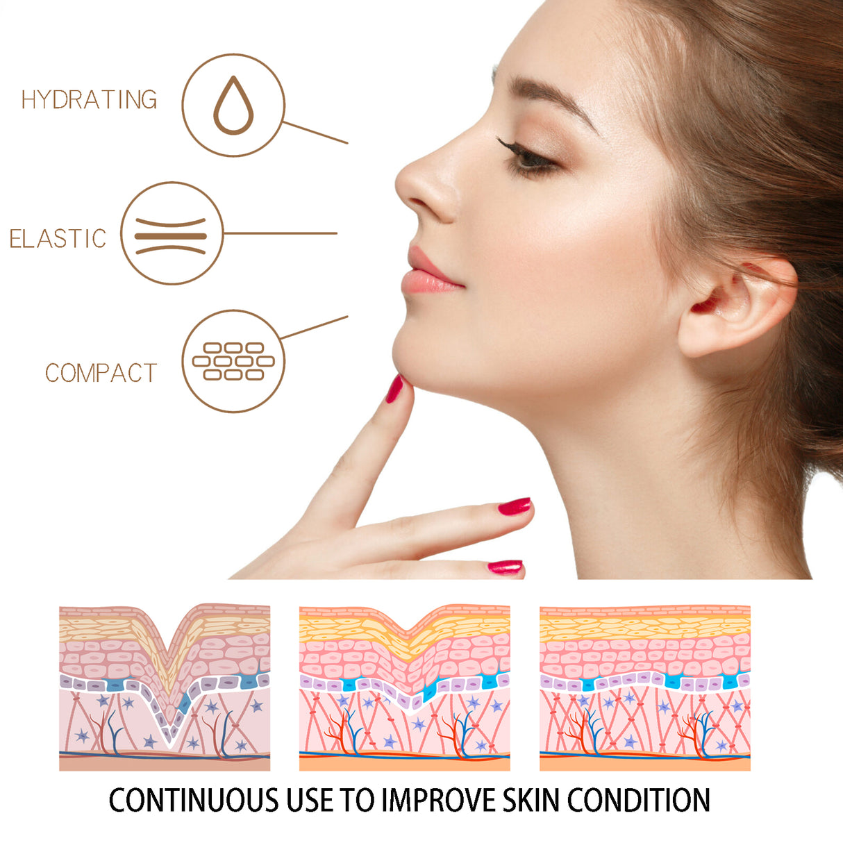Crema antiedad que reduce líneas finas, hidrata, ilumina, reafirma y antiarrugas.