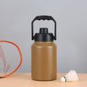 Double Wall Half Gallon Insulated Water Bottle Jug 64oz 128oz Stainless Steel Sports Water Flask with Handle