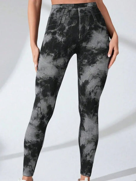 Tie-Dye High Waist Active Leggings - V.I.P Digital Presence