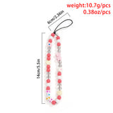 Fashion daisy acrylic letter bag, mobile phone hanging chain, handmade bead weaving accessories - V.I.P Digital Presence