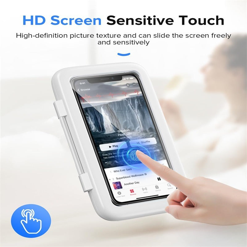 Shower Phone Box Bathroom Waterproof Phone Case Seal Protection Touch Screen Mobile Phone Holder For Kitchen Handsfree Gadget - V.I.P Digital Presence