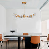 Modern Crystal Chandeliers, 9 Lights Golden Chandelier for Living Room Bedroom (Bulbs Not Included) - V.I.P Digital Presence
