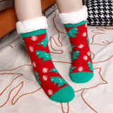 Christmas Floor Socks Indoor Home Sleep Winter Plush Thick Long Socks Women's Postpartum Socks Anti slip - V.I.P Digital Presence