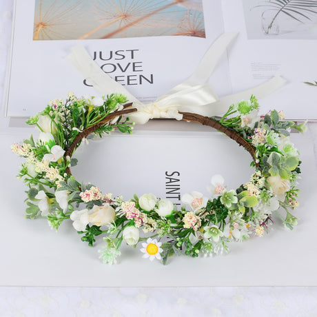 Forest style bride sweet flower headband hair accessories super fairy small floral accessories and makeup styling photography photography travel photography - V.I.P Digital Presence