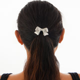Versatile five petal flower alloy hair accessory with fashionable glossy imitation pearl bow headband - V.I.P Digital Presence
