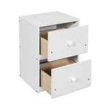 Twin Loft Wood Bed with Under-bed, Built-in Desk, a Storage Cabinet of 2 Drawers, Guardrails, Ladder,White - V.I.P Digital Presence