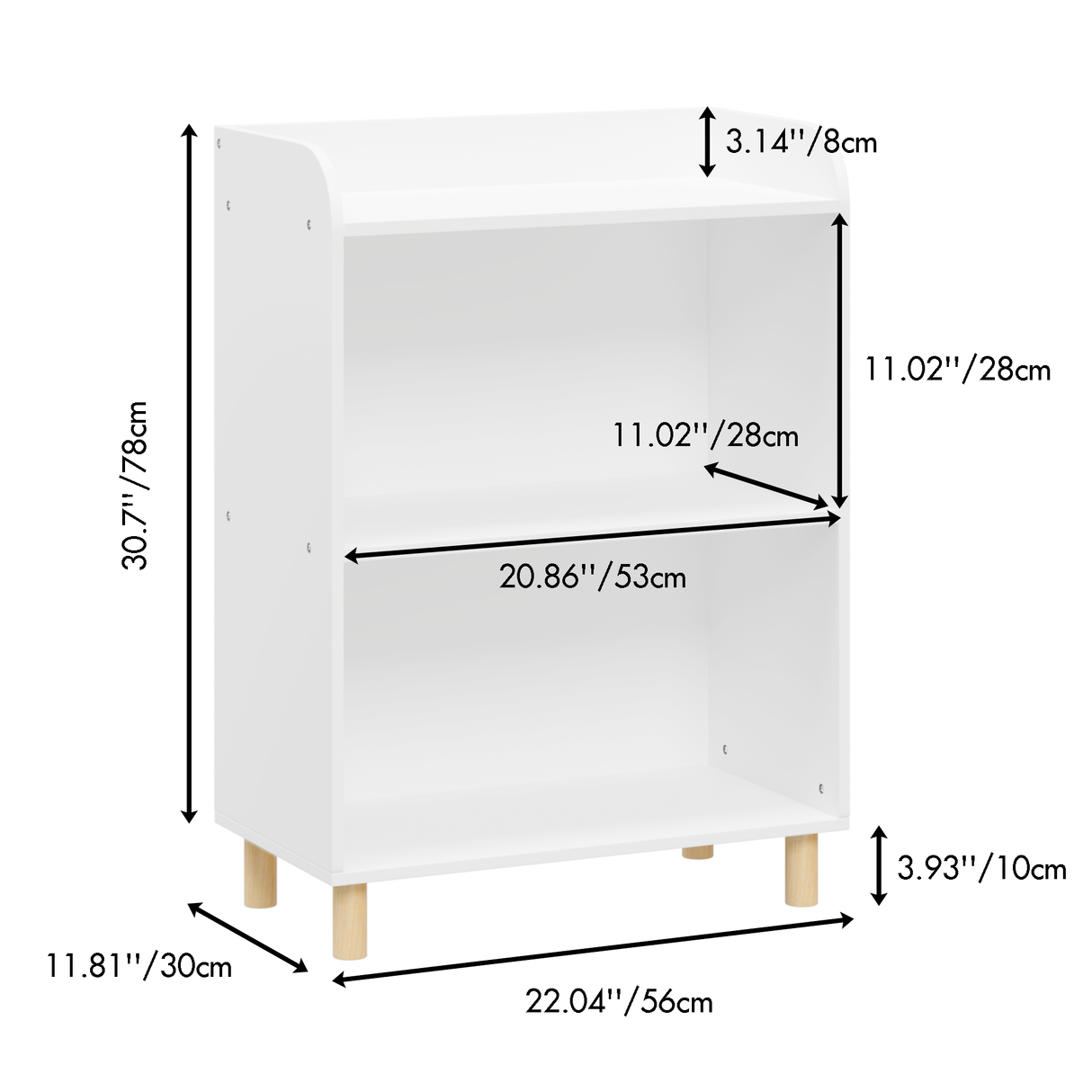 Kids 3-Tier Bookcase  Children's Book Display Bookshelf Toy Storage Cabinet Organizer for Children's Room - V.I.P Digital Presence