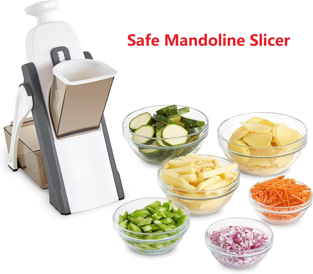 Safe Slice Mandoline for Vegetables, Meal Prep & More with 30+ Presets & Thickness Adjuster - V.I.P Digital Presence