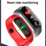 M3 Plus Color IPS Screen Smart Sport Fitness Bracelet IP68 Waterproof Blood Pressure Oxygen Activity Tracker For Men Women - V.I.P Digital Presence