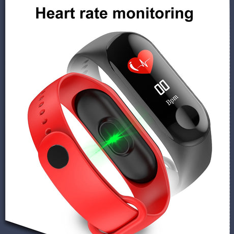 M3 Plus Color IPS Screen Smart Sport Fitness Bracelet IP68 Waterproof Blood Pressure Oxygen Activity Tracker For Men Women - V.I.P Digital Presence