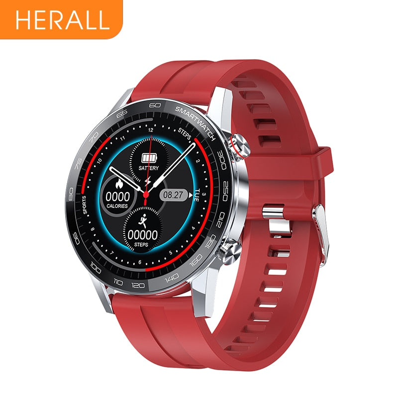 Reloj inteligente HERALL 2020 con ECG para hombre, IP68, resistente al agua, monitor de presión arterial, compatible con Android, Apple y Xiaomi. 