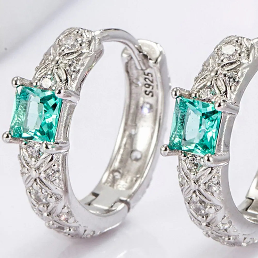 925 sterling silver daily versatile platinum plated earrings jewelry - V.I.P Digital Presence