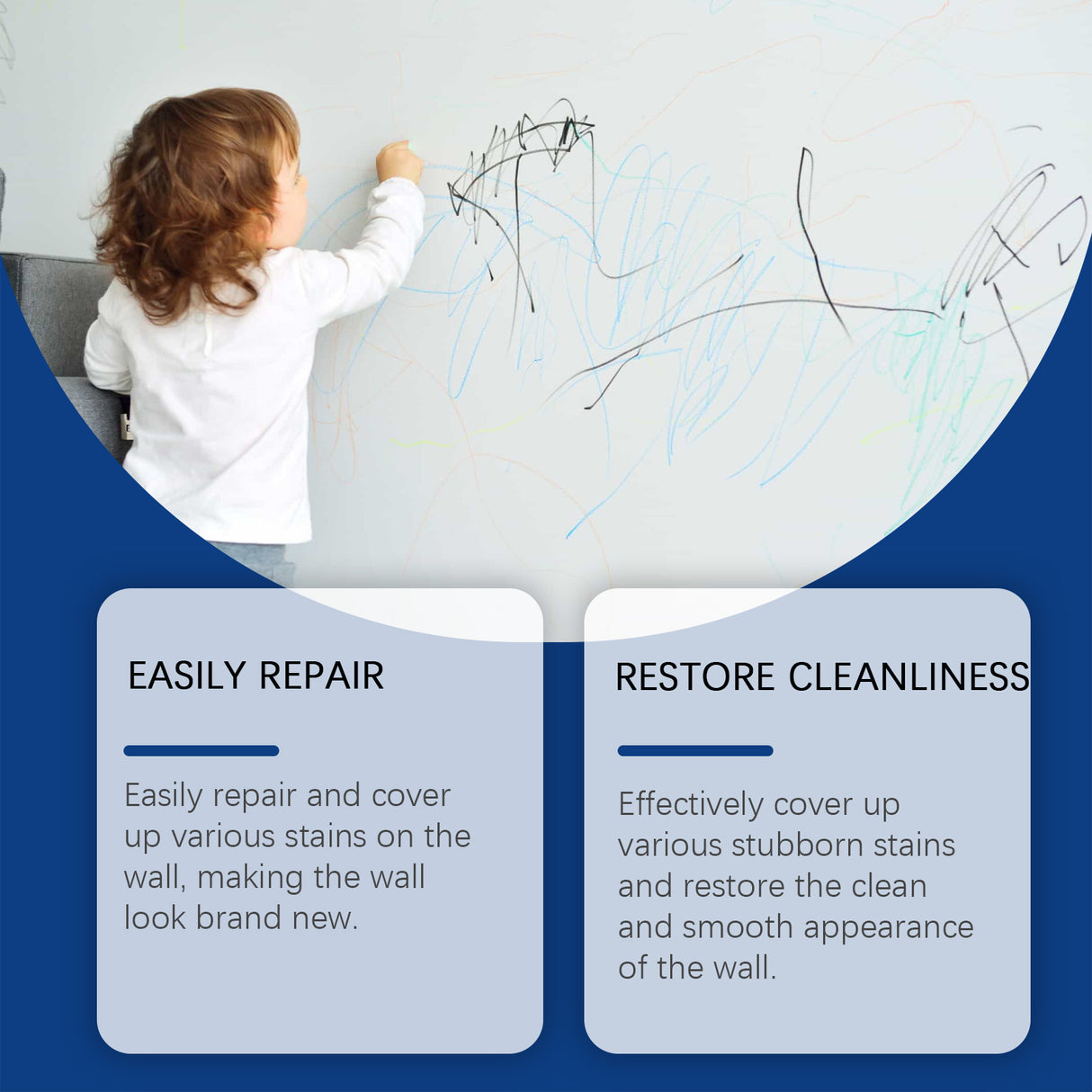 Wall Direct Paint, Repair Home Interior Renovation Direct Paint Cover Moisture-Proof Peeling Mold Spray - V.I.P Digital Presence