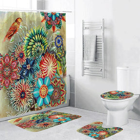 Bohemian Style 3D Digital Printing Polyester Waterproof and Mold Proof Shower Curtain Bathroom Shower Curtain - V.I.P Digital Presence
