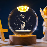 Starry Sky 3D Micro Landscape Crystal Ball Home Desktop Creative Interior Carving White Crystal Ball Ornament Craft Gift product - V.I.P Digital Presence