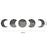 3D Stereoscopic Moon Phase Change Acrylic Mirror Surface Sticker Home Decoration Self-Adhesive Wall Sticker - V.I.P Digital Presence