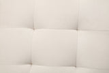 3 Fold Sofa Convertible Futon Couch sleeper sofabed Space saving loveseat Dark Gray & Light Gray & Beige