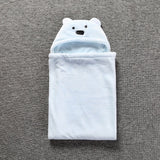 Baby Coral Fleece Cuddle Baby Cuddle Blanket Newborn Baby Bear Air Conditioning Blanket Package Towel Cover Blanket - V.I.P Digital Presence