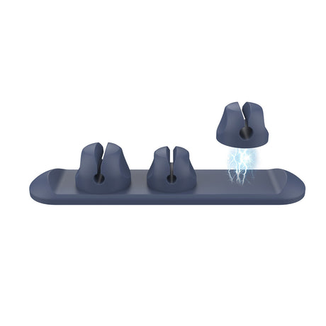 Data cable protection cover charging wire magnetic cable organizer silicone desktop data cable storage and winding device - V.I.P Digital Presence