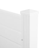 Privacy Fence Panels Kit Air Conditioner Trash Can Enclosure Vinyl white color - V.I.P Digital Presence