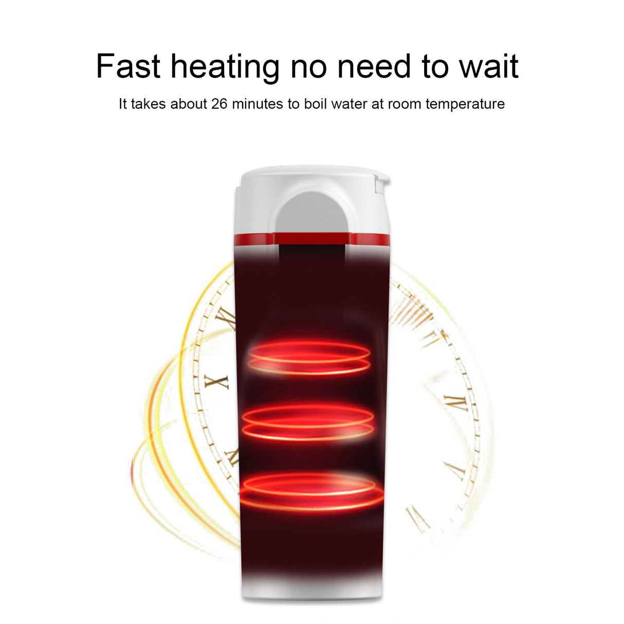 12V/24V 70W-100W Car Heating Cup 420ml Car Heated Smart Mug With Temperature Control Cigarette Lighter Car Kettle Water Heater - V.I.P Digital Presence
