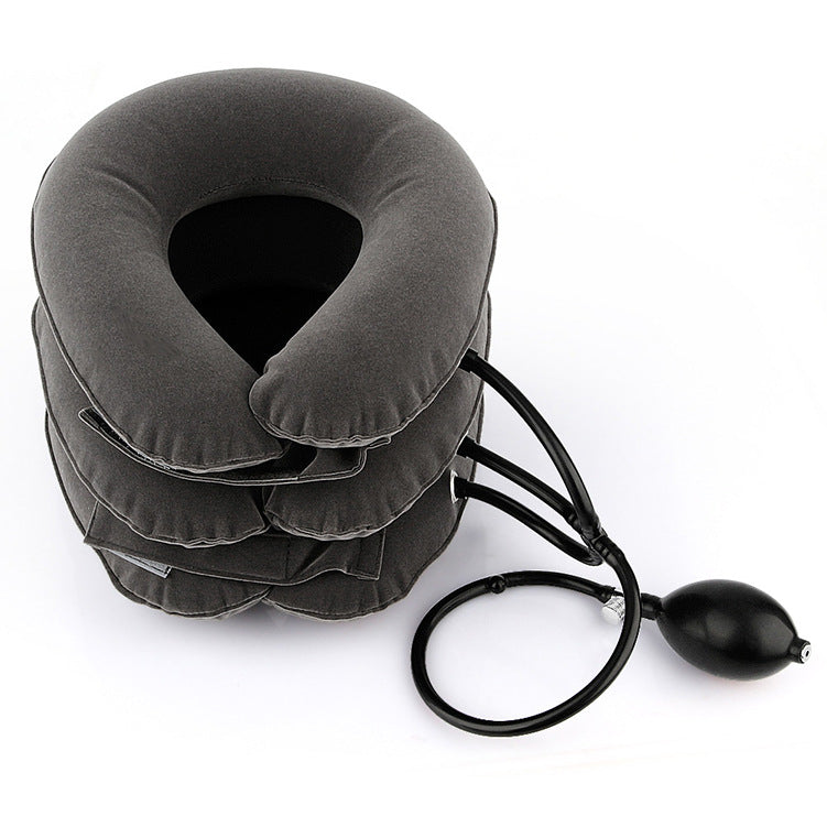 HailiCare Swan Neck Correction Artifact Cervical Traction Inflatable Portable Full Velvet Neck Guard - V.I.P Digital Presence