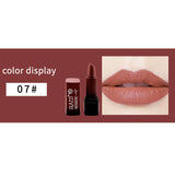 Small Square Tube Matte Matte Not Easy To Fall Off Lipstick Smooth Moisturizing Not Pull Dry Lasting Color Portable Lipstick Makeup - V.I.P Digital Presence