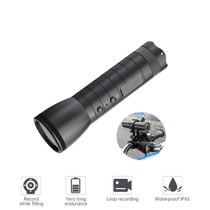Outdoor HD Video Night Vision Flashlight Camera Waterproof Helmet Camera - V.I.P Digital Presence