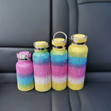 Keep Hot And Cold Diamond Jewelry Thermos Bottle Fashion Stainless Steel Water Bottle Free Shipping Girls Thermo Cup Tea Coffee - V.I.P Digital Presence