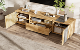 70 inch modern TV stand with 3 cabinets and drawers, entertainment center can accommodate TVs under 80 inches - V.I.P Digital Presence