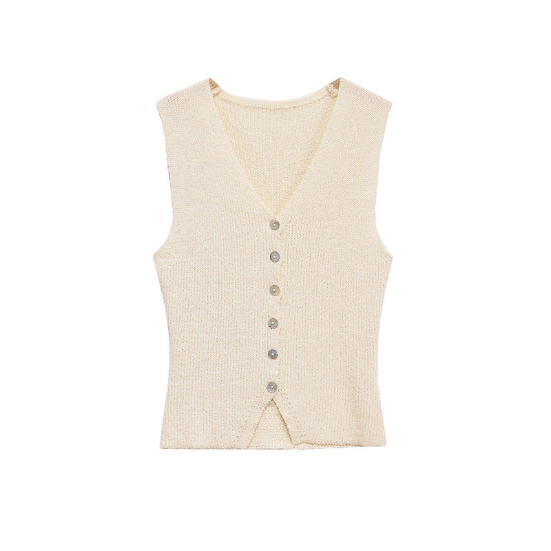 Spring New Style Round Neck Solid Color Loose Design Unique Temperament Knitwear - V.I.P Digital Presence