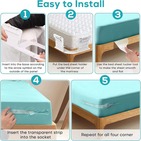 4-Piece Heavy-Duty Sheet Grippers: Keep Sheets Tight, No More Loose Sheets - V.I.P Digital Presence