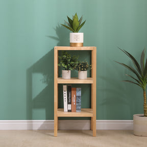 3-Tier Birch Bathroom Shelf, Narrow Shelving Unit, Multifunctional Storage Rack, Corner Rack, for Kitchen, Living Room - V.I.P Digital Presence