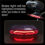 Bike Alarm Tail Light with Turn Signals Multifunctional Waterproof USB Rechargeable  Electric Bell Bicycle Lamp Bike Rear Light - V.I.P Digital Presence