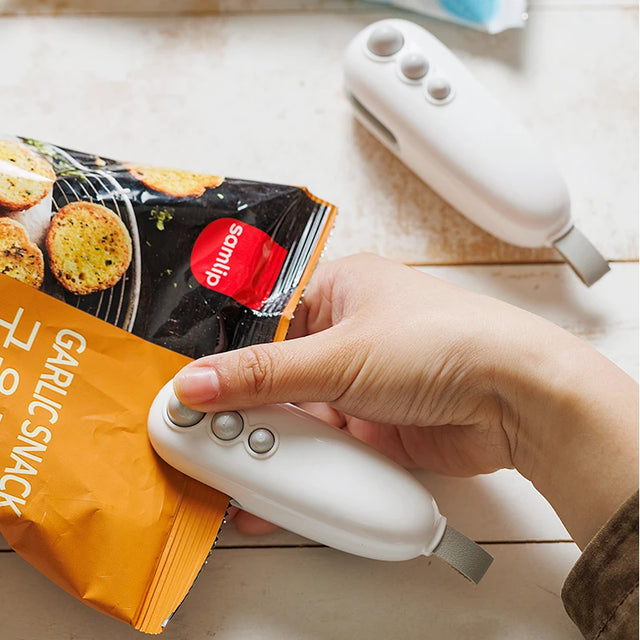 Mini Heat Bag Sealing Machine Package Sealer Bags Plastic Food Sealer Clip Bag Handheld Sealer Food Packaging Heat Sealer - V.I.P Digital Presence