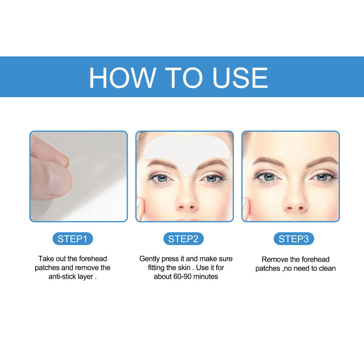 Forehead Care Patch Reduces Raised Head Lines, Firming Skin, Hydrating And Smoothing Skin Patch - V.I.P Digital Presence
