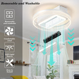 Bladeless Fan Lamp With Lights Dimmable LED - V.I.P Digital Presence