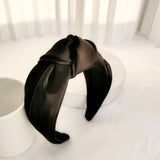 New Fashion Women Headband Adult Wide Side Solid Color Hairband Center Knot Turban Casual Hair Accessories Wholesale - V.I.P Digital Presence