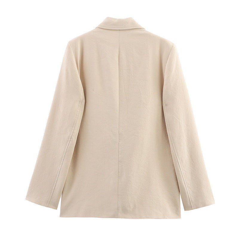 Elegant and Loose Women's Suit Jacket and Wide Leg Pants Style - V.I.P Digital Presence