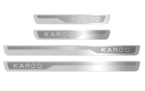 Stainless steel ultra-thin mirror faced welcome pedal ultrasonic threshold strip - V.I.P Digital Presence