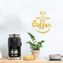 Coffee Themed Mirror Acrylic Wall Stickers for Kitchen and Dining Room - V.I.P Digital Presence