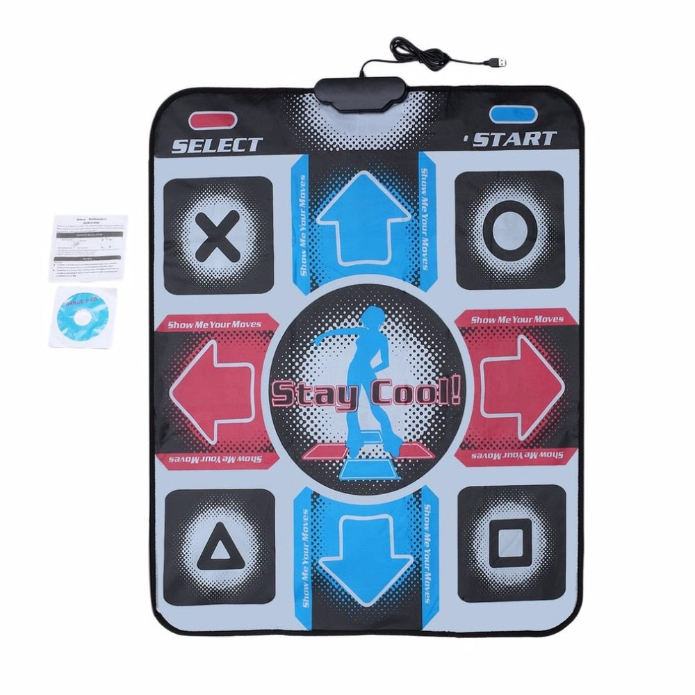 Tapete de baile, tapete de baile, tapete de baile, manta de baile, equipo Revolution HD, tapete antideslizante para huellas de pies para PC con USB